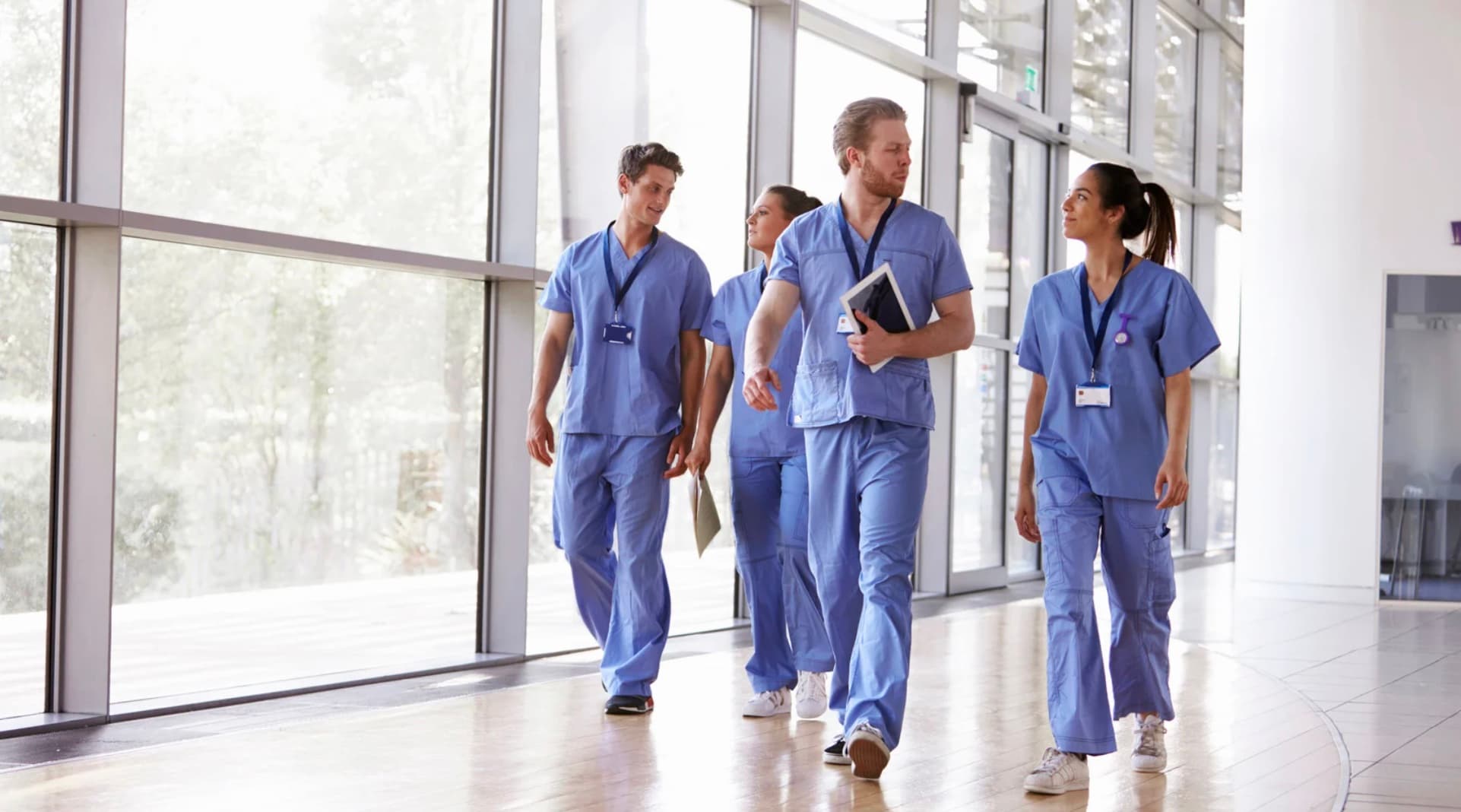 Illustration of healthcare professionals building their professional identity